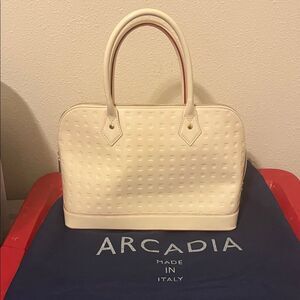 Arcadia Tan Satchel Bag